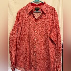 Daniel Cremieux Red Casual Button Down Shirt
